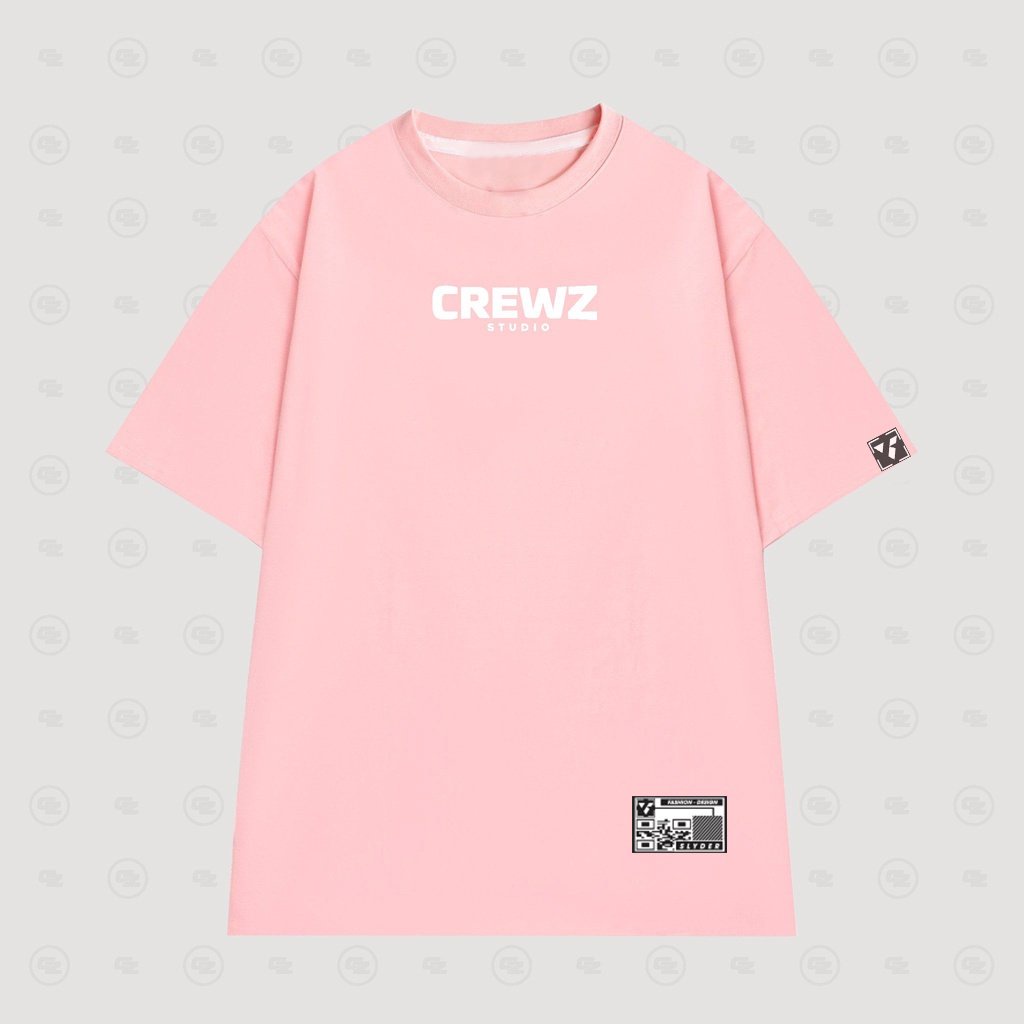 Áo thun nam nữ unisex tay lỡ CREWZ laylazm, áo phông form rộng cổ tròn chất đẹp | BigBuy360 - bigbuy360.vn