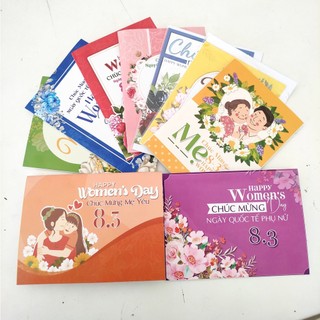 Thiệp 8 tháng 3 đẹp, thiệp 8/3, thiệp tặng mẹ, thiệp tặng cô ngày 8/3