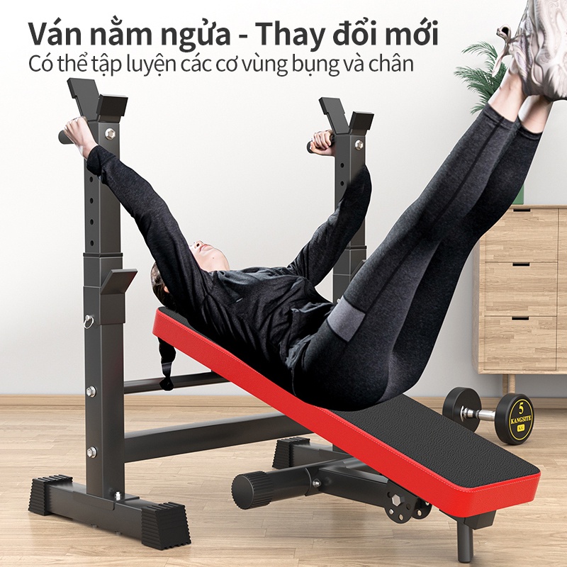 ghế tập tạ đa năng ghế gập bụng ghê tập gym tạ đẩy ghế tạ đòn thiết bị thể thao có thể gấp gọn tiện lợi nhanh chóng