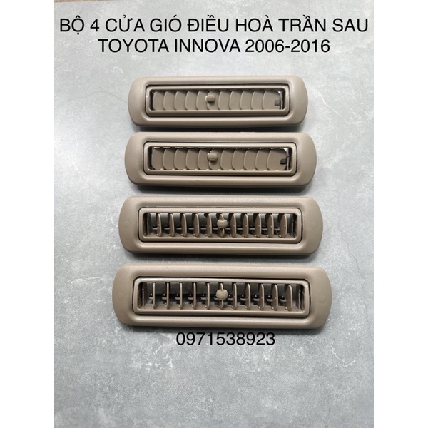bộ 4 cửa gió điều hoà giàn lạnh sau TOYOTA INNOVA 2006-2016 cao cấp giá rẻ | BigBuy360 - bigbuy360.vn