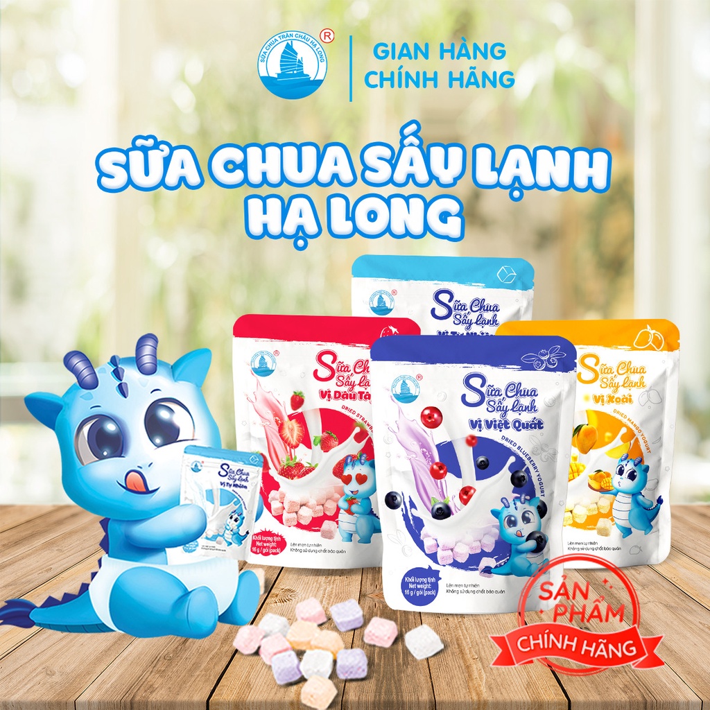 Combo 4 gói sữa chua sấy lạnh mỗi gói 16 gram - Sữa Chua Trân Châu Hạ Long