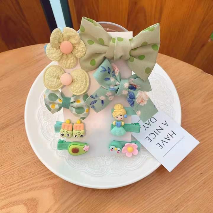 MVP2882 Set 8 kẹp tóc siêu xinh cho bé gái