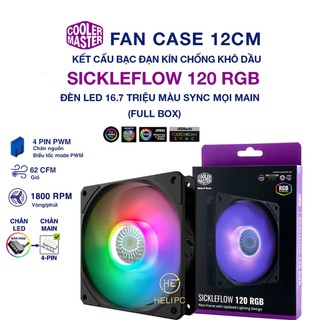 Quạt tản nhiệt Cooler Master SickleFlow 120 RGB - Quạt Fan Case SickleFlow 12cm - SF120 RGB