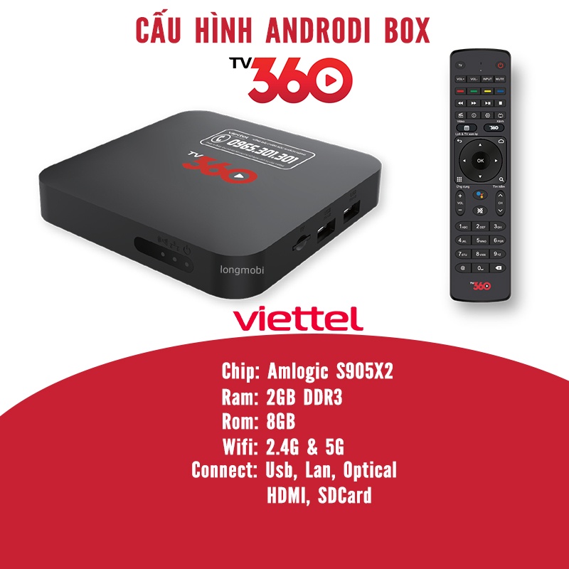 Viettel 360 2023 Android Box Xem Truyền Hình - Điều khiển giọng nói