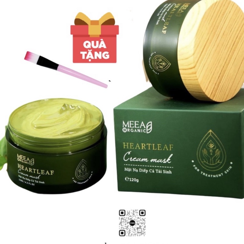 Mặt Nạ Diếp Cá MEEA ORGANIC Tái Sinh Dưỡng Trắng Da Giảm Thâm Mờ Mụn Se Khít Lỗ Chân Lông Giữ Ẩm Cho Da - HANA