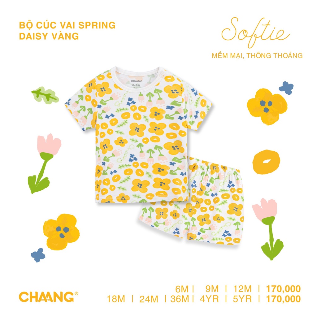 CHAANG 2023- Bộ cộc Chaang cho bé gái Spring SS2023D01