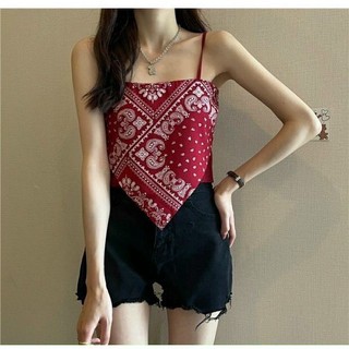 Áo Yếm Nữ Lụa Thổ Cẩm 2 Dây Nơ Lưng 2 Màu