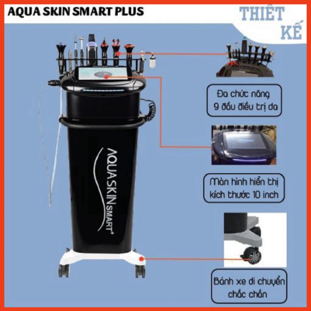 Bh 24 Tháng-Máy chăm sóc da Aqua skin smart 9in1 công nghệ Hàn Quốc