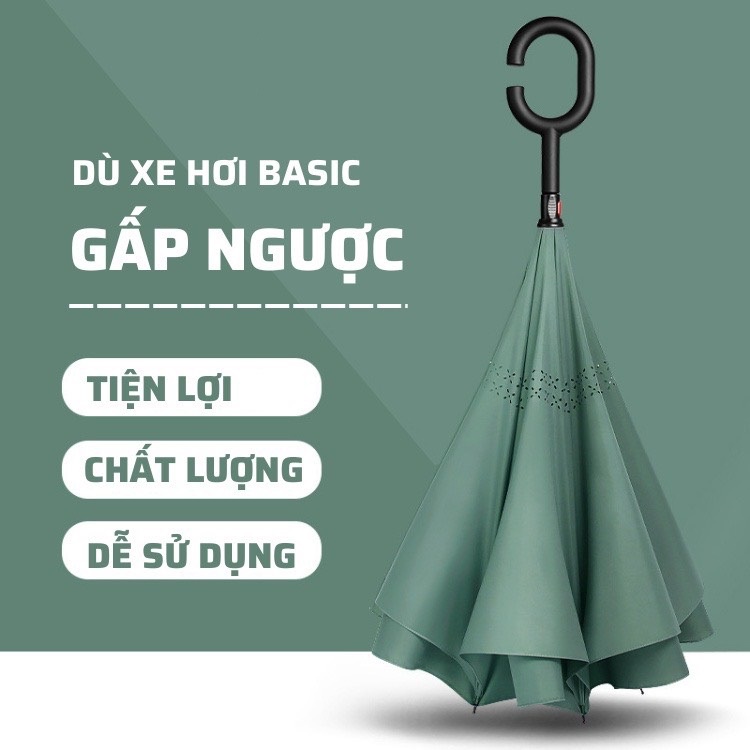 Ô gấp ngược ⚡️𝐅𝐑𝐄𝐄 𝐒𝐇𝐈𝐏⚡️ thông minh cao cấp cho ô tô, dù che nắng, che mưa tiện lợi cho xe hơi - BH 12 tháng !
