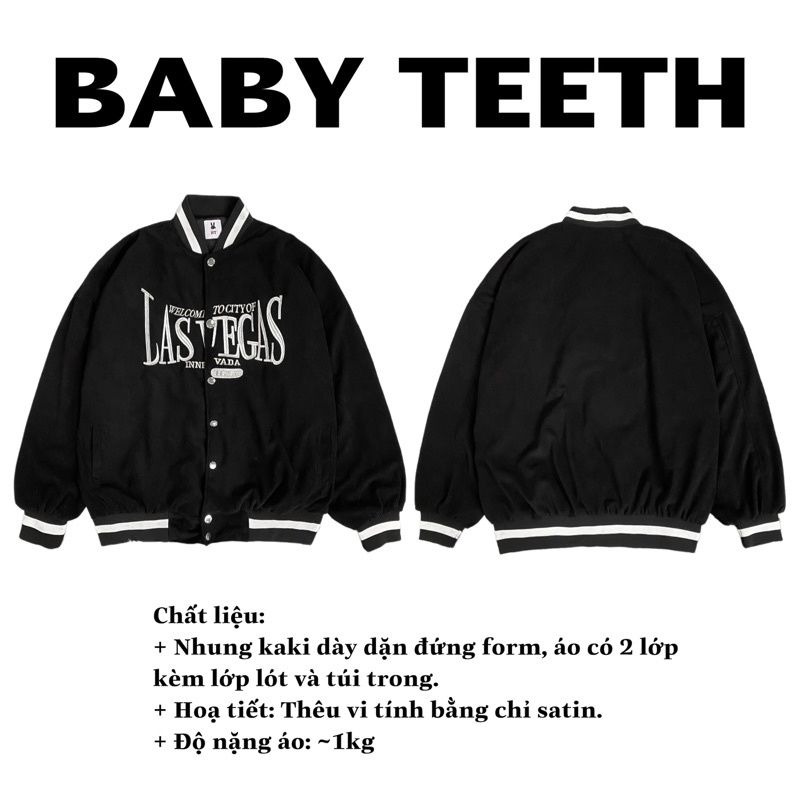 Áo khoác Bomber bóng chày Lasvegas