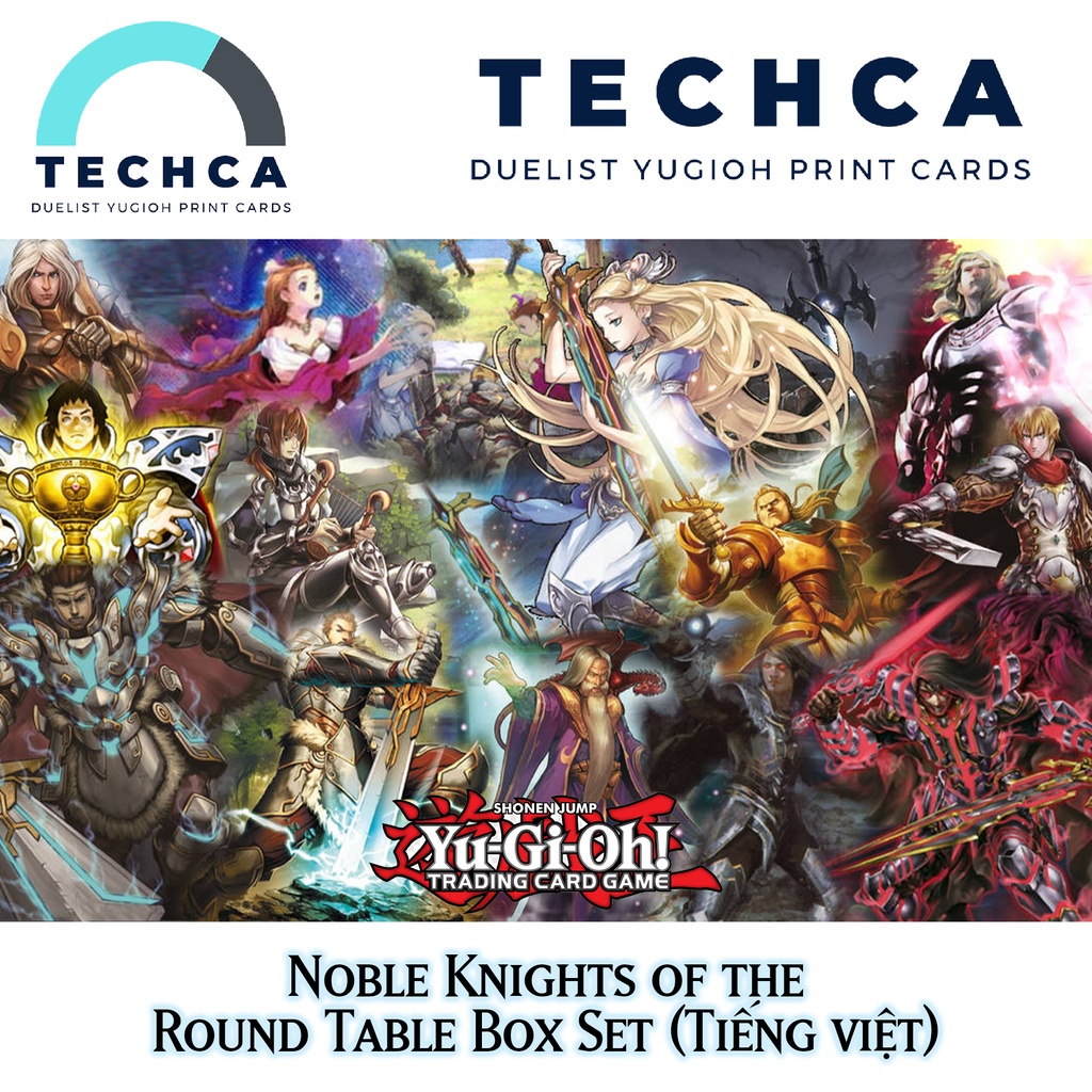 Bài In Tiếng Việt - Bộ bài Yugioh - Noble Knights of the Round Table Box Set