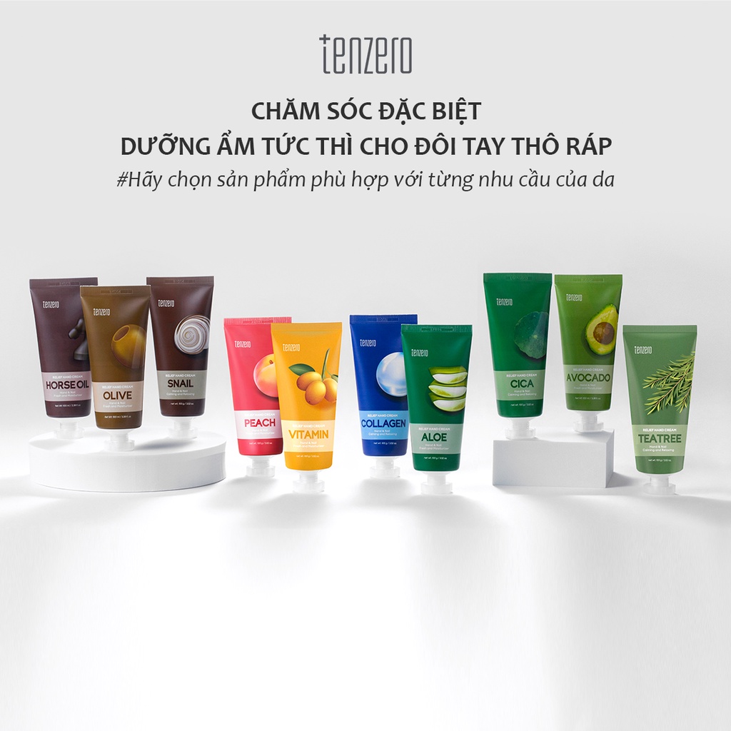 Kem dưỡng da tay Tenzero Relief Hand Cream hương trái cây 100ml