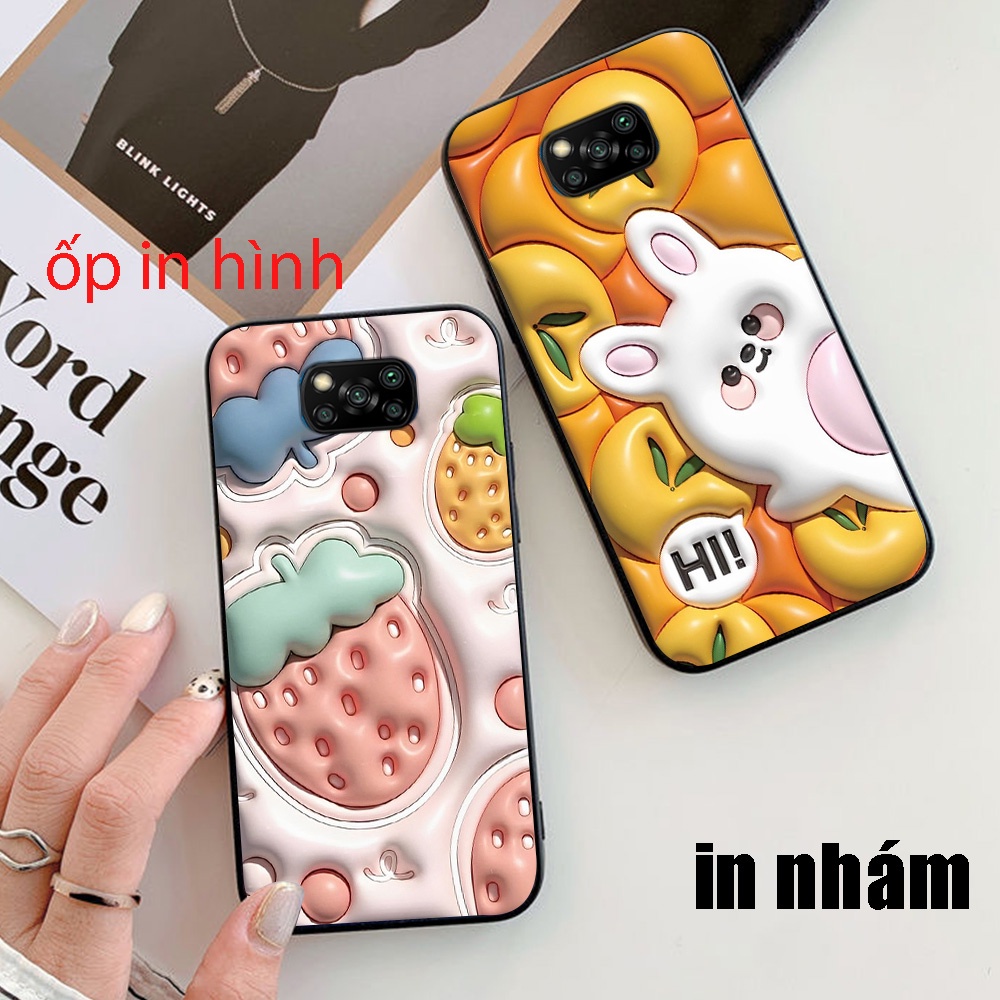 Ốp lưng Xiaomi poco x3 / poco x3 pro / poco m3 / pocophone f1 in hình 3d mẫu hoa quả mới nhất