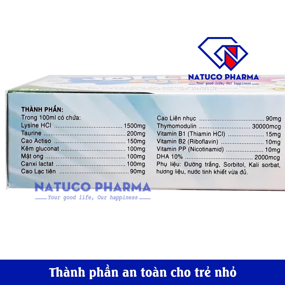 Siro tăng đề kháng cho bé Jolli KID Sumo - bổ sung kẽm, thymomodulin và các vitamin giúp tiêu hóa khỏe, ăn ngon,