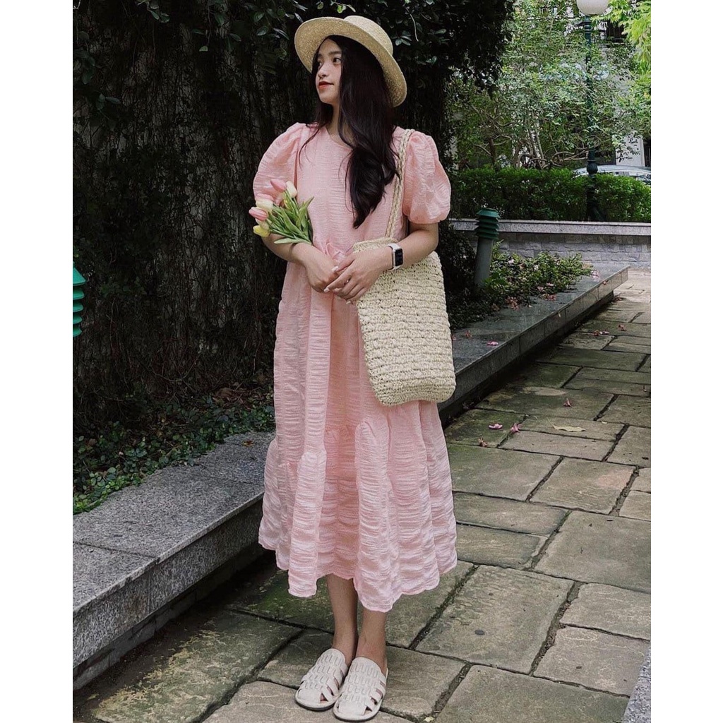 VÁY TƠ BABYDOLL DÁNG DÀI 3 TẦNG CHO CÁC NÀNG