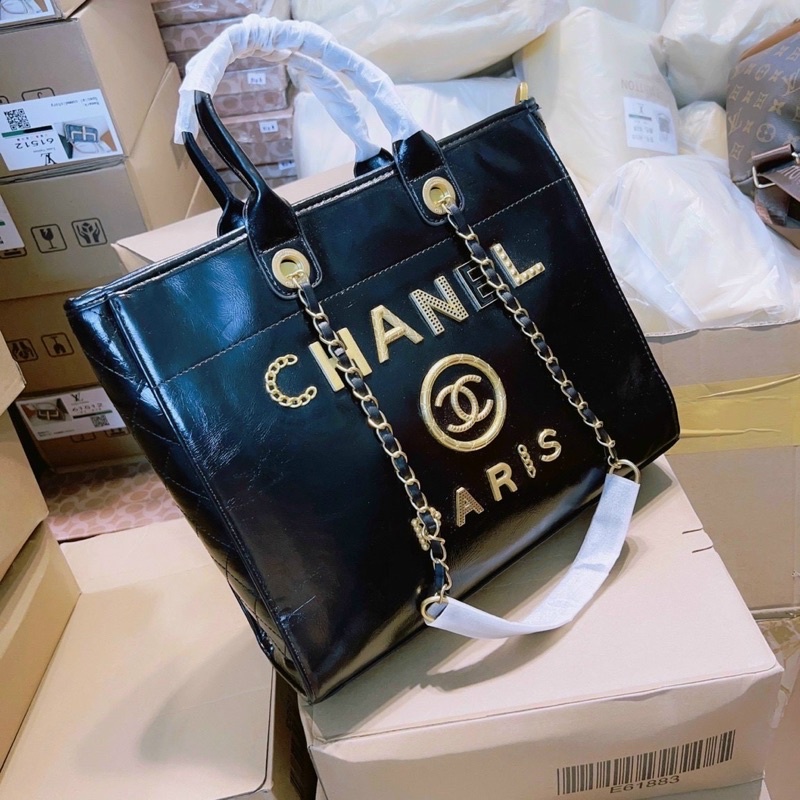 Túi công sở nữ đen Cnl quai xách đeo chéo