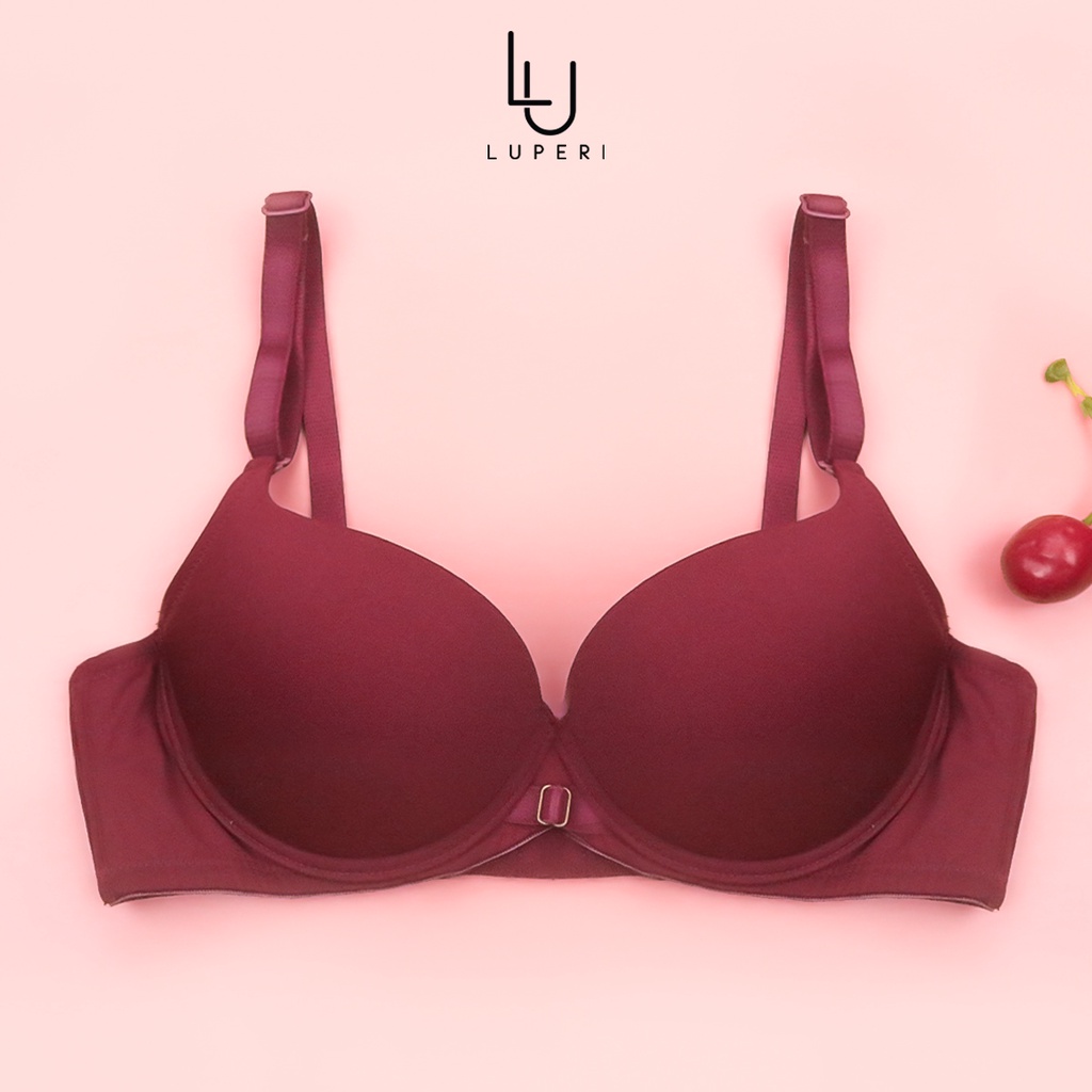 Áo Lót Nâng Ngực Bra Nữ Luperi Có Gọng Đệm Vừa Mút Mềm Thiết Kế Khuyên Giữa Ngực Xinh Xắn Siêu Đẹp Bản 2 Móc SP827X