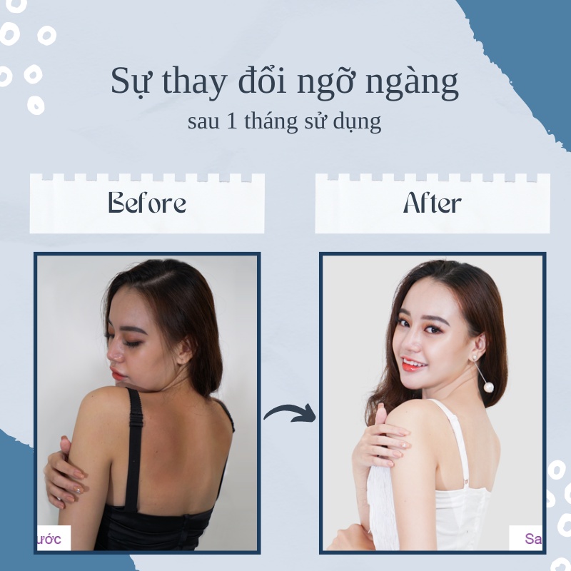 Viên uống trắng da glutathione colagen 2500mg hộp 30 viên da trắng bật tông tức thì