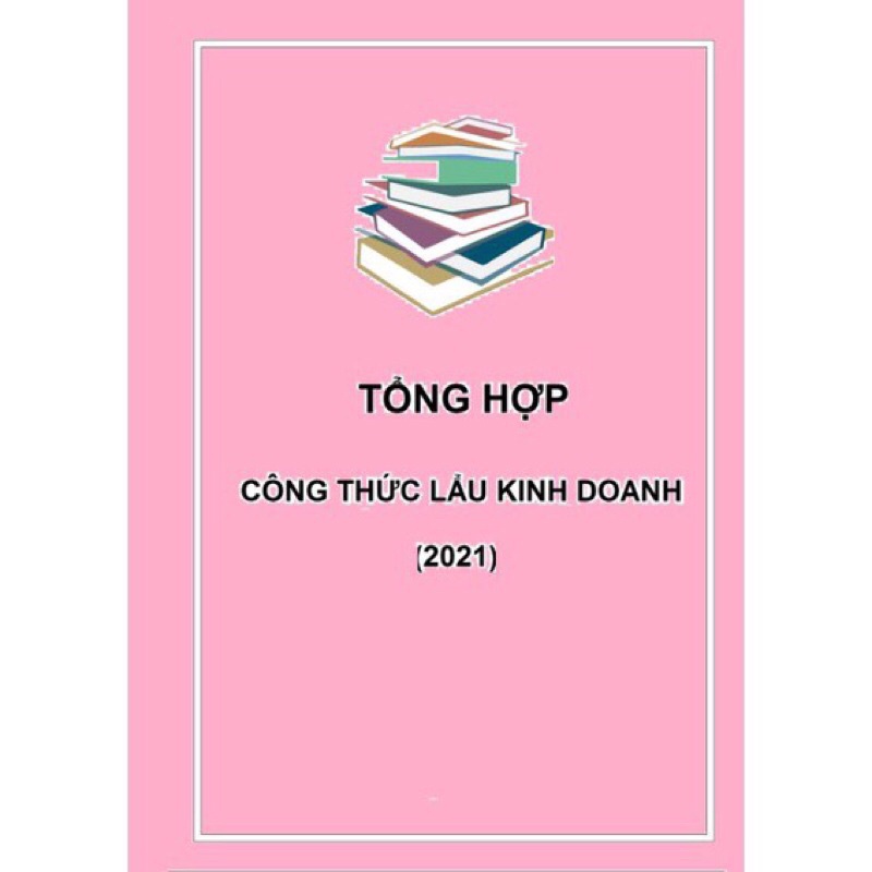 Trọn bộ 9 quyển tổng hợp tất cả các loại công thức