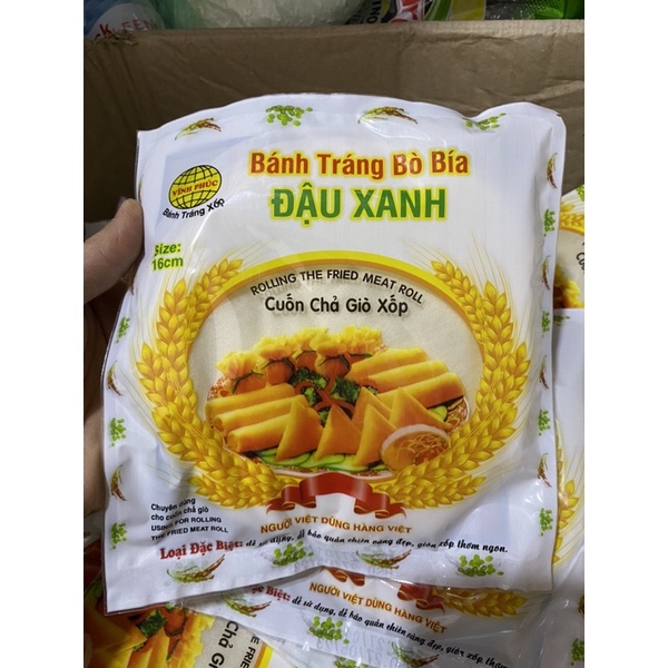 10 Gói bánh đậu xanh giòn xốp đủ lá - 300 Lá bánh bò bía đậu xanh giòn ngon