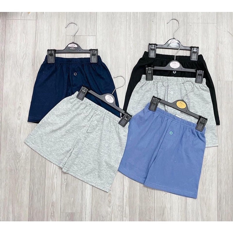 Set 5 quần đùi cotton bé trai