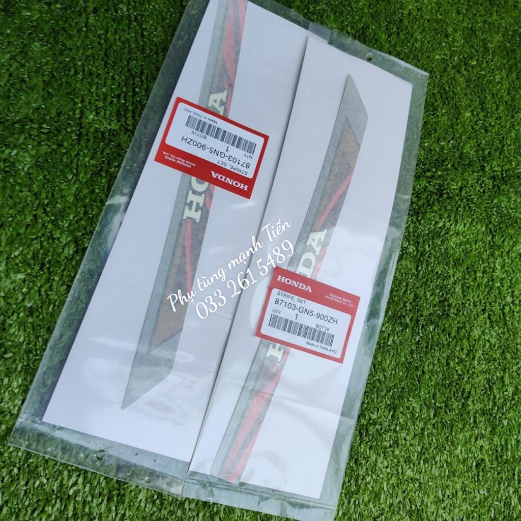 Bộ tem lửa dream Thái  hàng 3 lớp  6 chi tiết