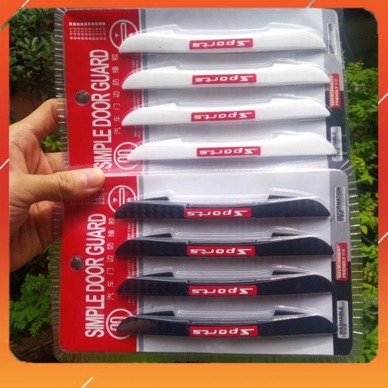 Bộ 4 Nẹp Cửa Sport Chống Va Đập Trầy Xước Cánh Cửa Ô Tô - miếng dán chống va đập gương và cánh cửa xe hơi