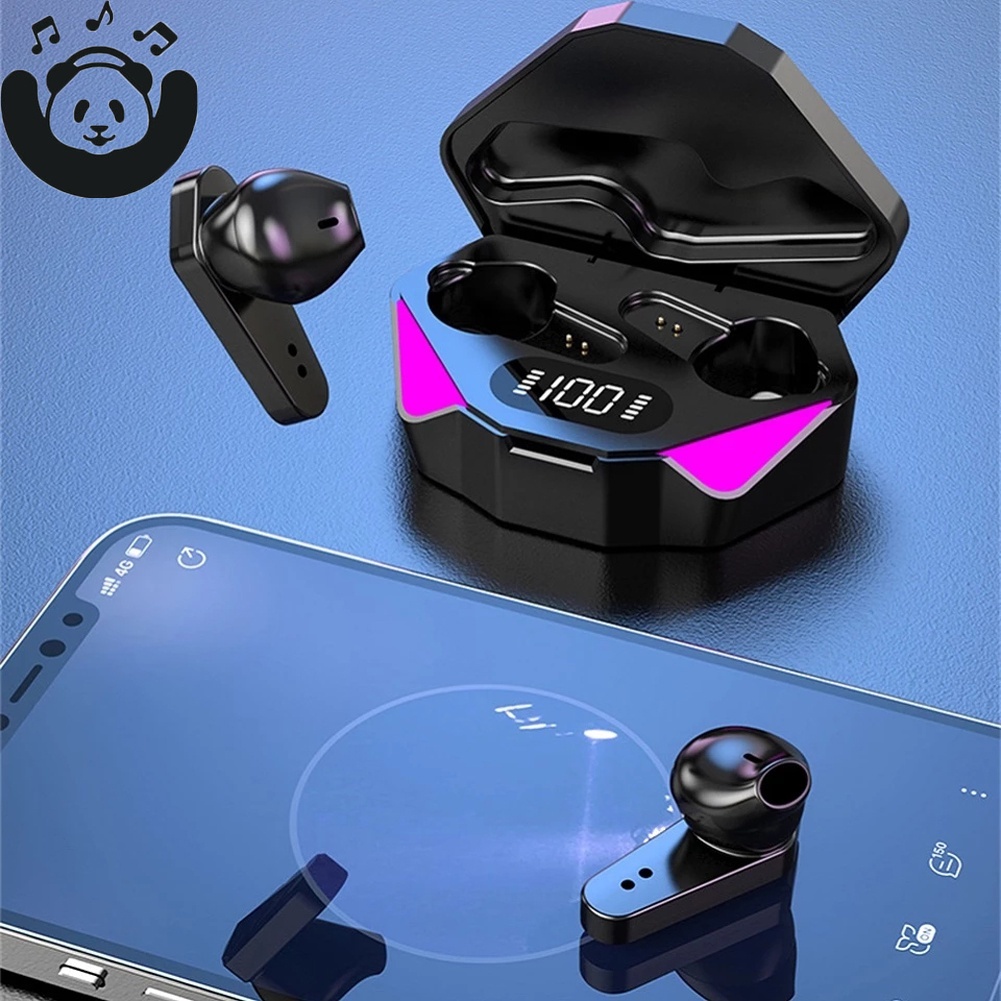 Tai Nghe Bluetooth X15 TWS 5.0 Có Micro Không Dây Đèn LED Dùng Để Chơi Game Dành Cho iPhone và Android