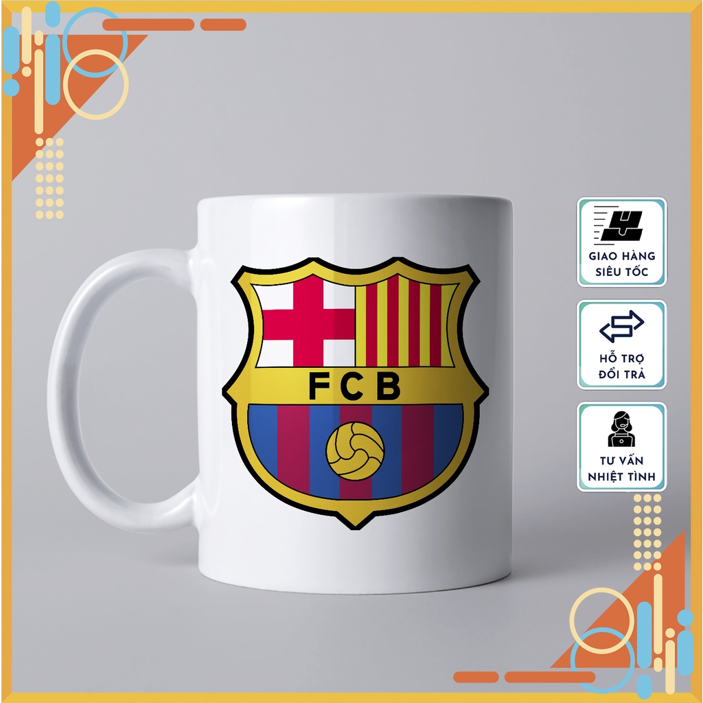 Bộ Sưu Tập 18 Mẫu Cốc Sứ Ly Sứ In Hình Barcelona BARCA