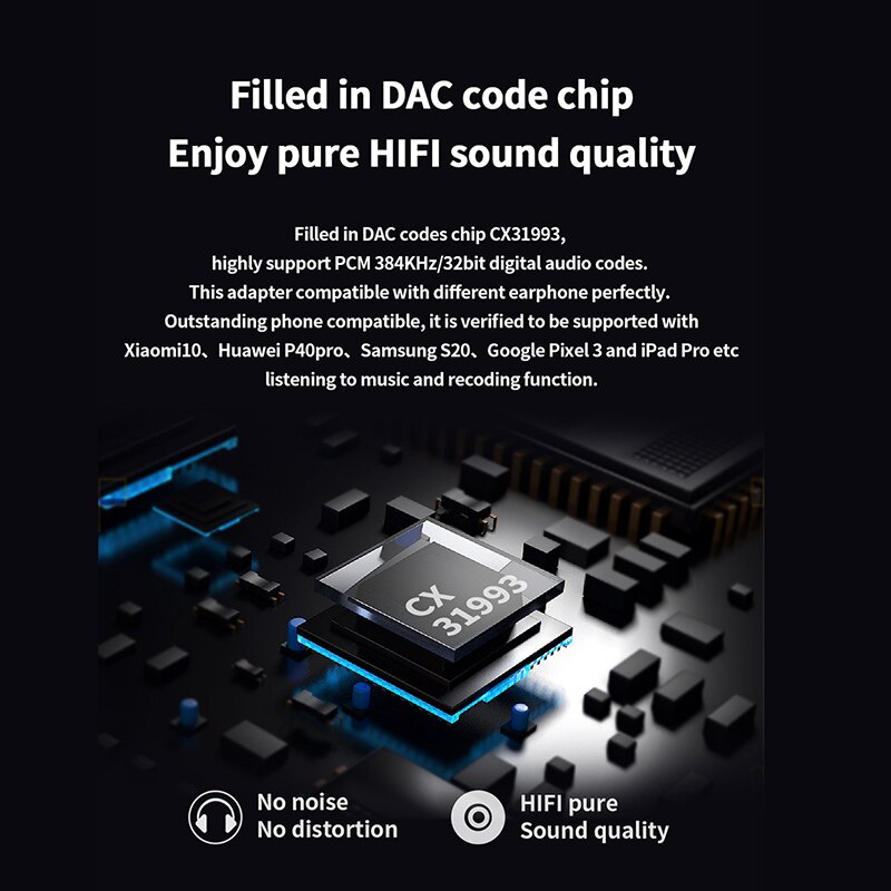 [NC] JCALLY JM6 Bộ giải mã với Chip Dac CX31993 | Cáp chuyển đổi âm thanh | Dongle Dac Amp | Hỗ trợ đàm thoại