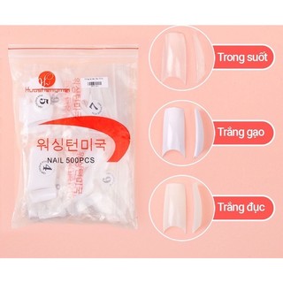 Móng nối hàn form vuông móng típ vuông túi 500 móng