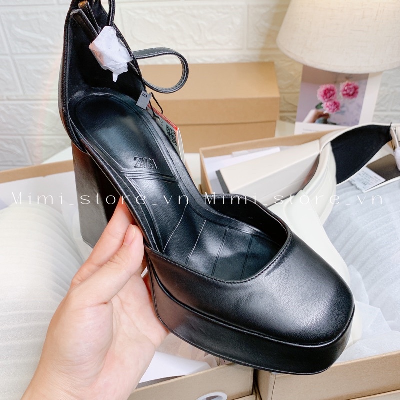 Giày cao gót nữ 12cm đế đúp MARY JANE ZR xuất full box MS-2273