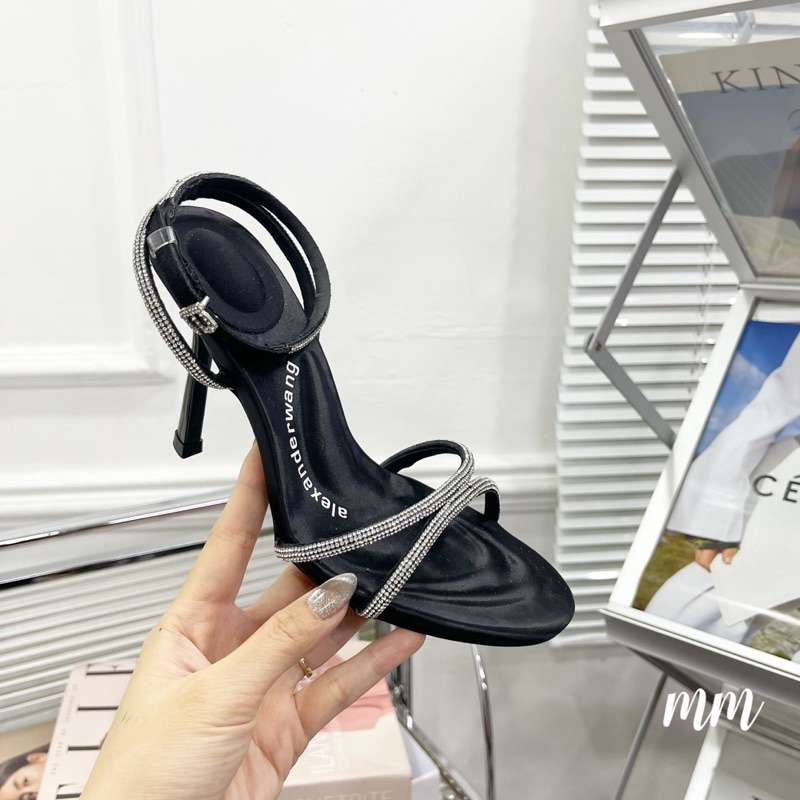 Sandal cao gót quai đá wang siêu chất hàng fullbox