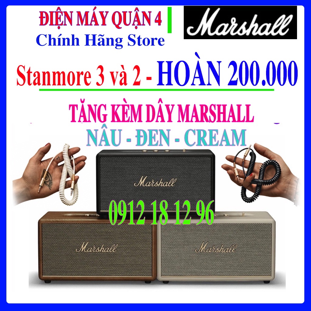 Loa MARSHALL STANMORE 3 (III) Chính Hãng Marshall - Bảo hành 15 tháng