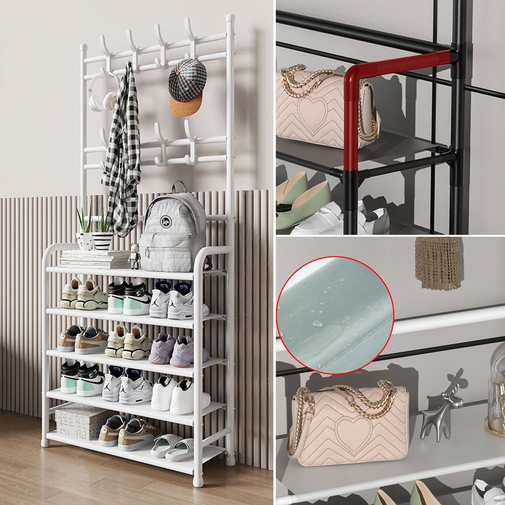 Giá Kệ để giày dép đa năng 4/5 tầng thông không rung lắc Dễ lắp ráp, ngoại hình đẹp