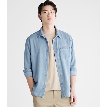 Áo sơ mi Denim shirt L/tiv dành cho Nam. Chất vải cotton mềm mại. Form slim gọn gàng. Hàng chính hãng, xịn 100%.