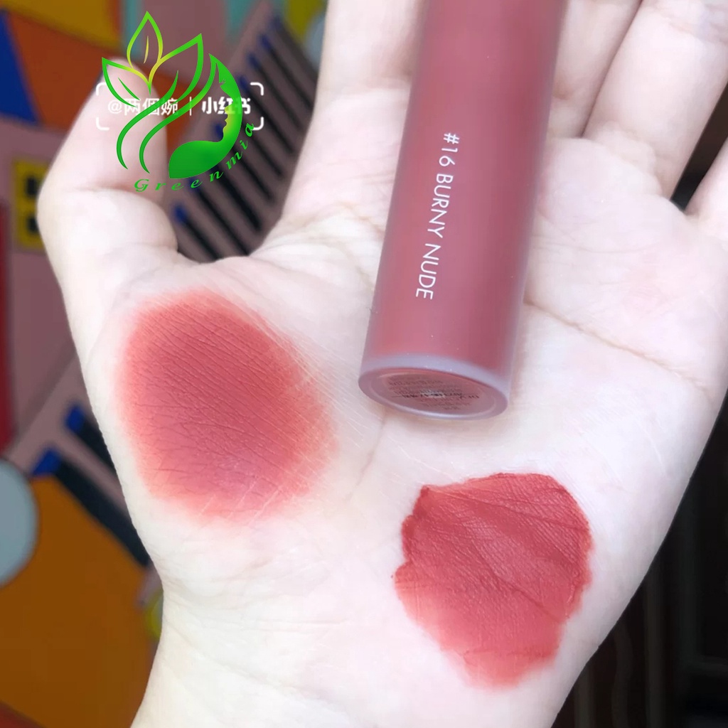 Son Romand Kem Lì Zero Velvet Tint Màu 16 Burny Nude Hồng Đất lạnh Cổ Điển 5ML  ️