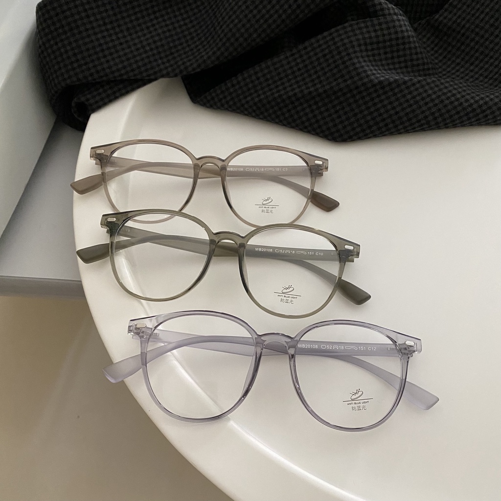 Mắt kính nhựa dẻo form tròn xinh dễ mang