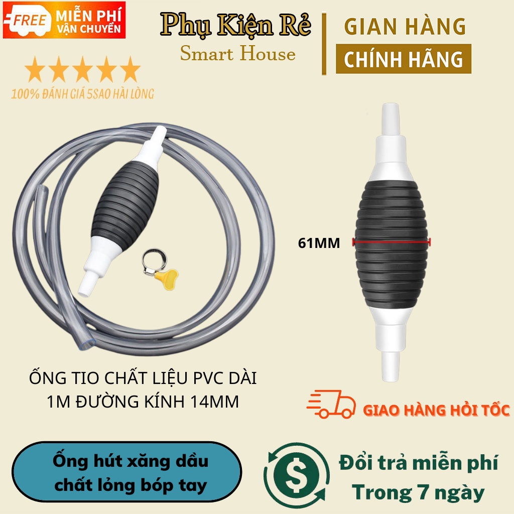 Ống hút xăng dầu chất lỏng bóp tay - Dụng cụ bơm hút rượu xăng dầu chất lỏng , hút chất lỏng bóp tay , hút nước bể cá