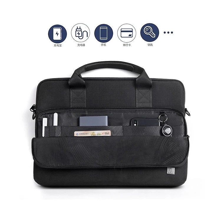 Túi Đeo Cao Cấp - Chính Hãng Wiwu Alpha Laptop Bag / Waterproof laptop bag Chất Liệu Bền, Chống S