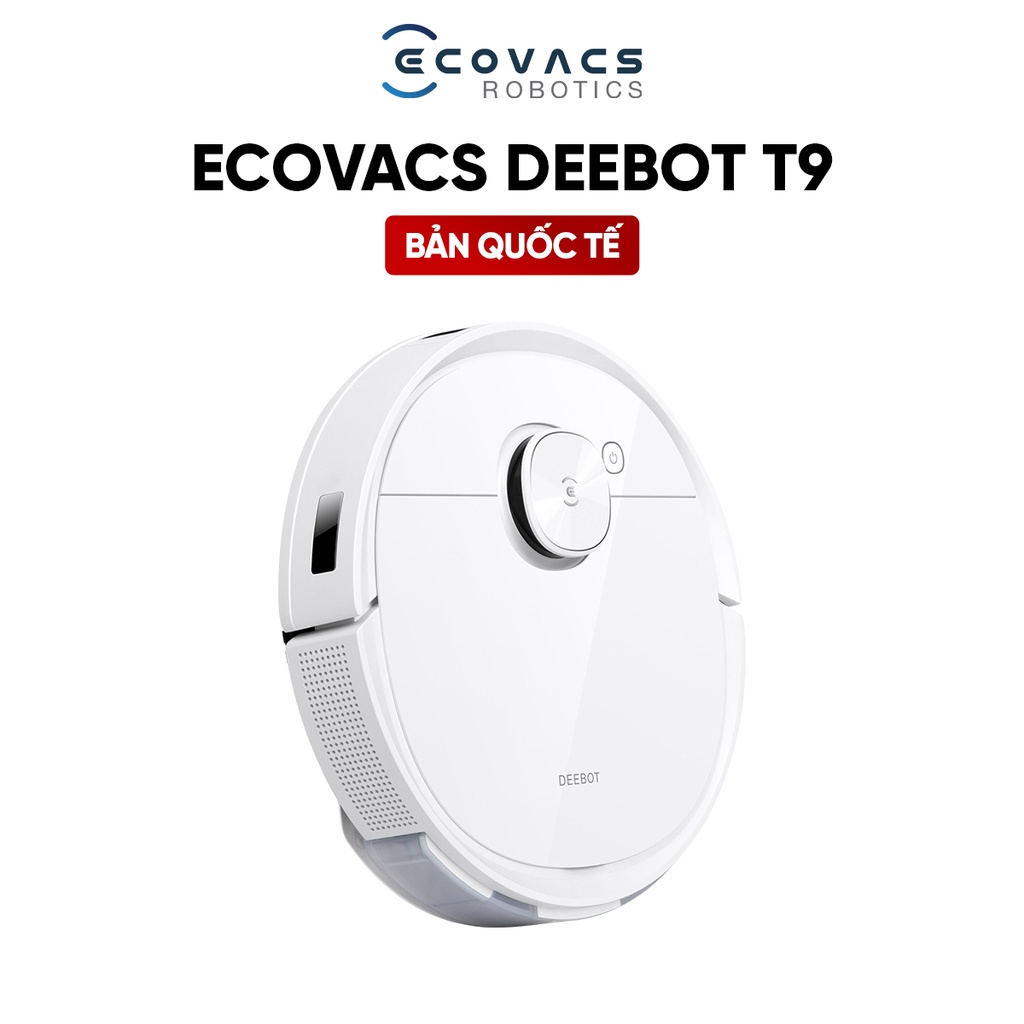 Robot Hút Bụi Lau Nhà Ecovacs Deebot T9(DLX13-44) - Lực hút Max 3000Pa-Bản Quốc Tế -Hàng Chính Hãng - Bảo Hành 24 Tháng