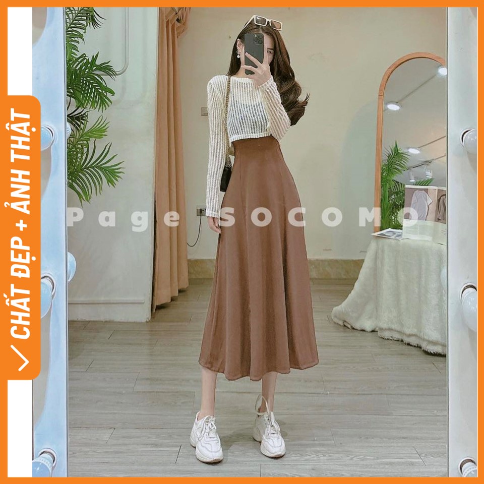 Set bộ váy hai dây tăm kèm áo lưới Socomo B132023 - Hàng loại 1, chất đẹp - Giá tốt