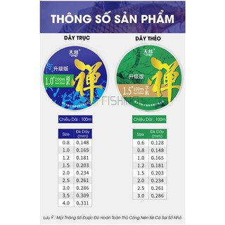 Cước Thẻo Vua Câu Thiền 100M ( Bản nâng cấp)