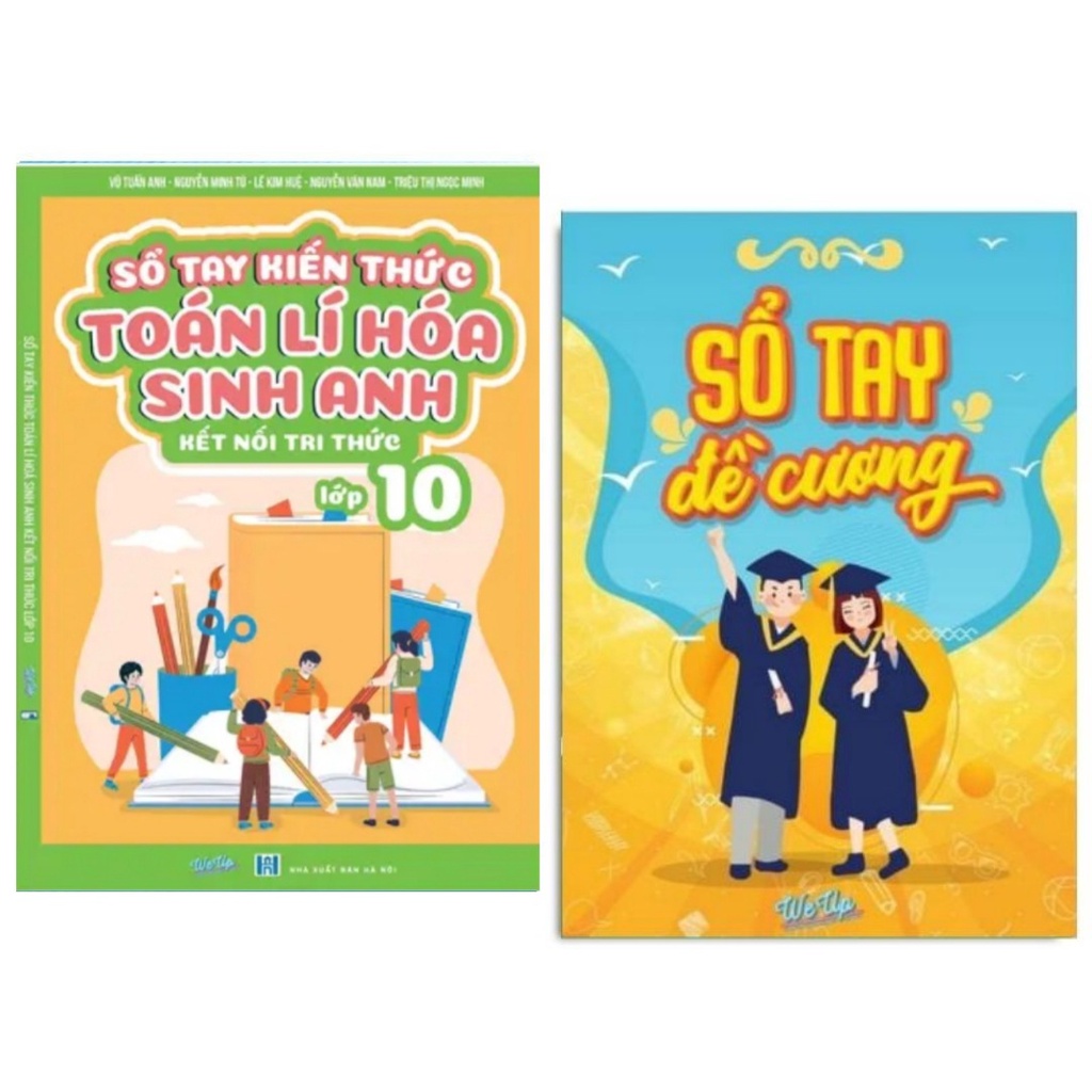 Combo 2 Cuốn Sổ Tay Kiến Thức Toán Lí Hóa Sinh Anh Lớp 10 ( Kết Nối Tri Thức ) và Sổ Tay Đề Cương