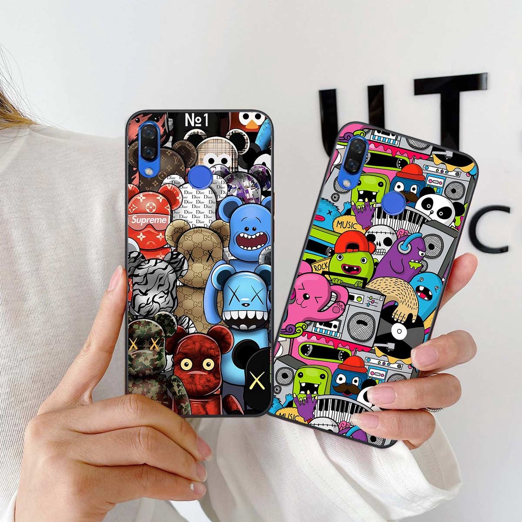 Ốp lưng Huawei Nova 3 / Nova 3i hình kaws bearbrick gấu siêu đẹp, ốp rẻ bền đẹp