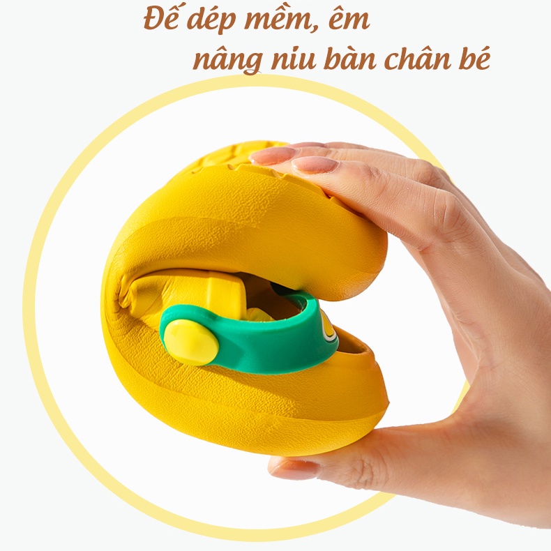 Dép cho bé ZHUBABA, dép cross cho trai bé gái siêu nhẹ chống trơn trượt