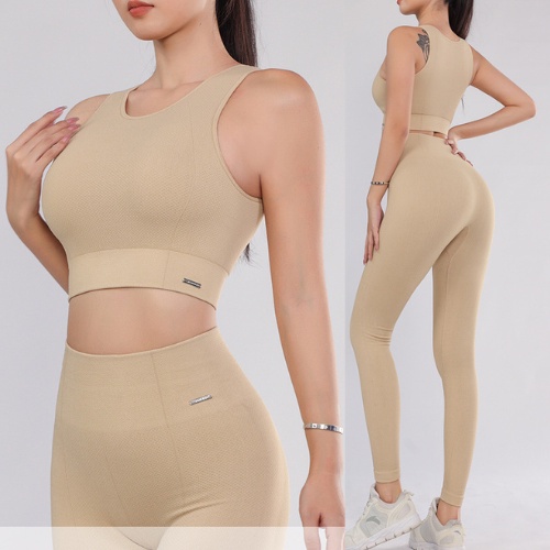 Set Bộ Tập Yoga GYM Nữ Naqi S-270 Dệt Kim Cạp Cao Mút Lót Xịn Tôn Dáng