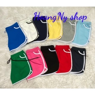 Quần đùi thun nữ mặc ở nhà, quần đùi nữ viền tròn chất thun co giãn, mềm, mát 38kg_60kg