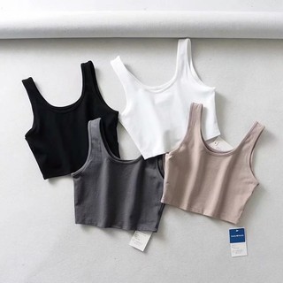 ✅ẢNH THẬT 100%-HÀNG CAO CẤP]Áo croptop trắng hai dây bản lớn