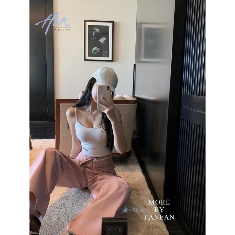 Quần Yếm Siêu Hot Hình Quả Lê Phiên Bản Tuyệt Vời!Quần Dài Có Túi Lớn Thời Trang Xuân Hè Cho Nữ